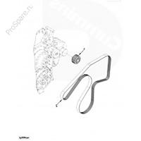 Ролик гладкий промежуточный ремня ISBe, ISDe, ISLe (4936437)