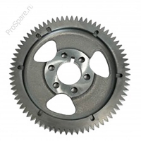 Бампер металлический красный HOWO